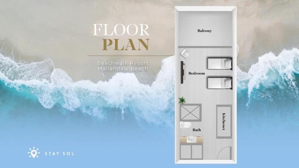 Upper Studio With Balcony,Pool And Gym, Near Beach 할렌데일비치 외부 사진